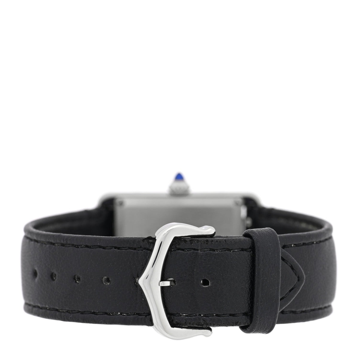 Stainless Steel Calfskin 25mm Must de Cartier SolarBeat Tank Quartz Watch