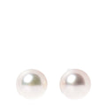14K White Gold 8mm Akoya Pearl Stud Earrings