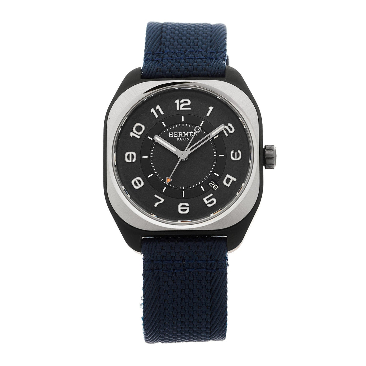 DLC Coated Titanium Nylon 39mm H08 Automatic Watch Bleu Marine