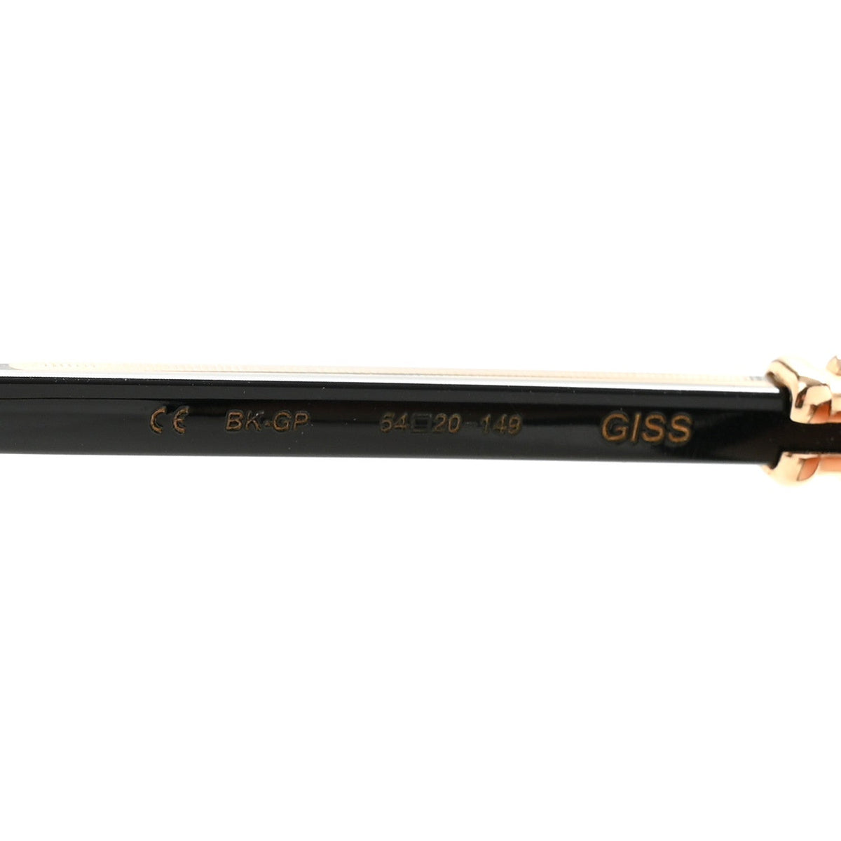 14K Acetate Giss Sunglasses Black