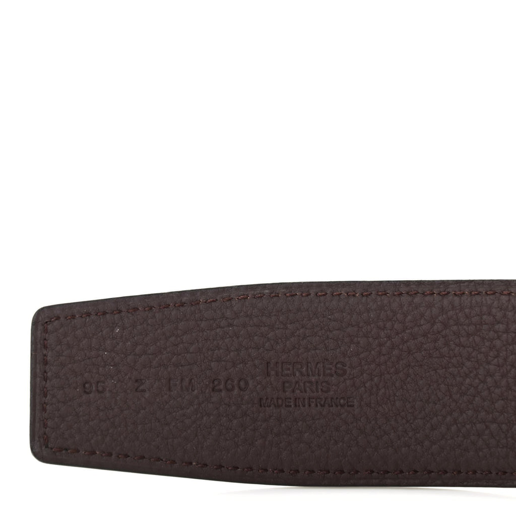 135 Togo 38mm Constance H Belt 95 Black Chocolate