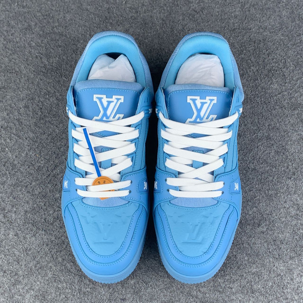 LV Trainer 'Embossed Monogram - Blue'