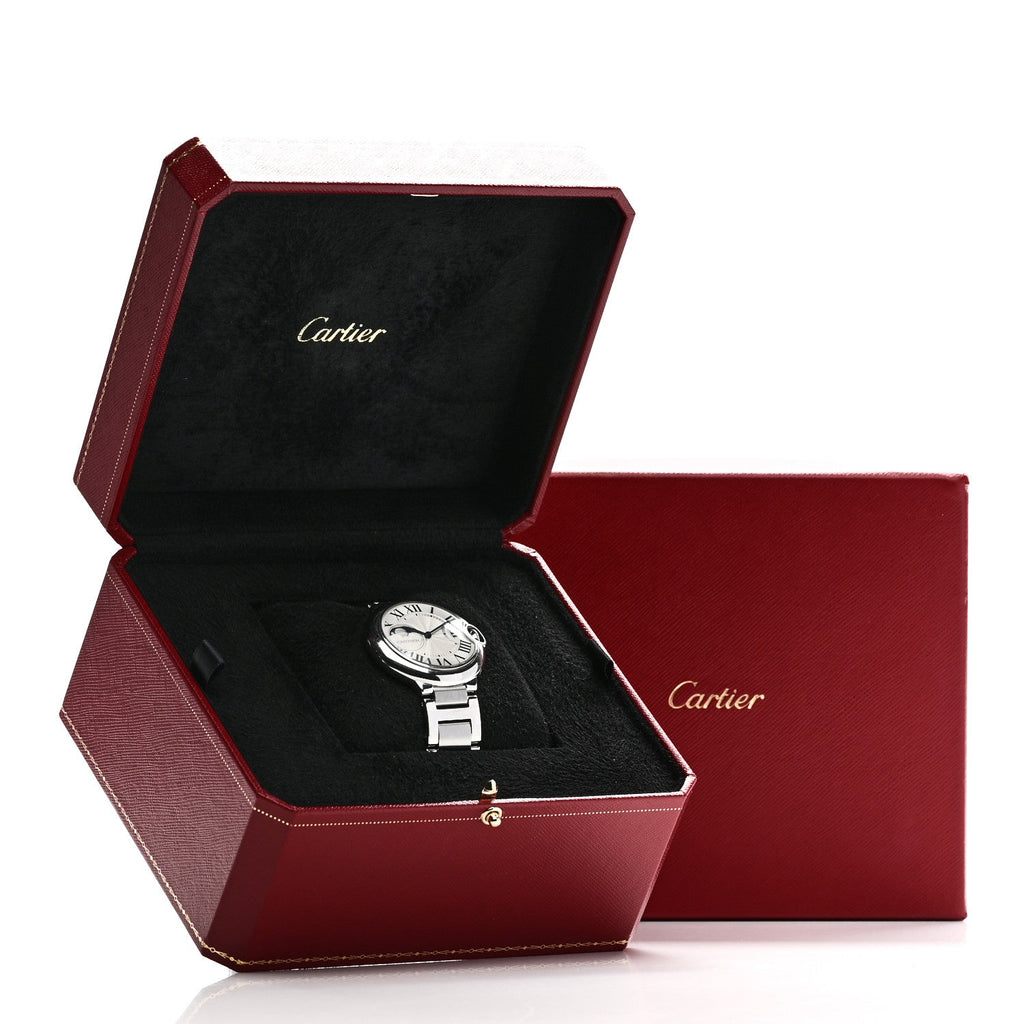 Stainless Steel 37mm Ballon Bleu De Cartier Moonphase Automatic Watch