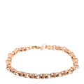 14K Rose Gold Round Link Bracelet
