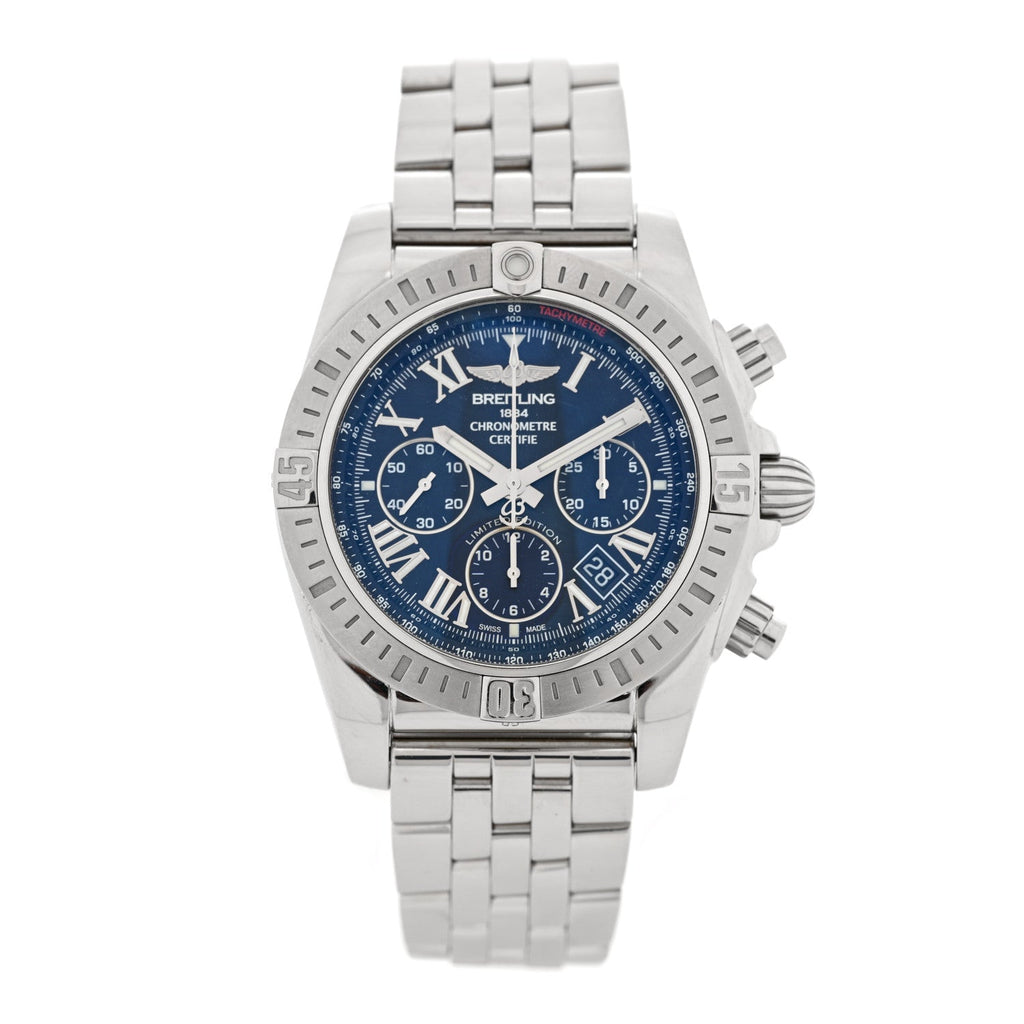 Stainless Steel 44mm Chronomat Airborne Automatic Watch Black AB0115