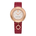 18K Rose Gold Alligator Diamond Bezel 32mm Charms Quartz Watch