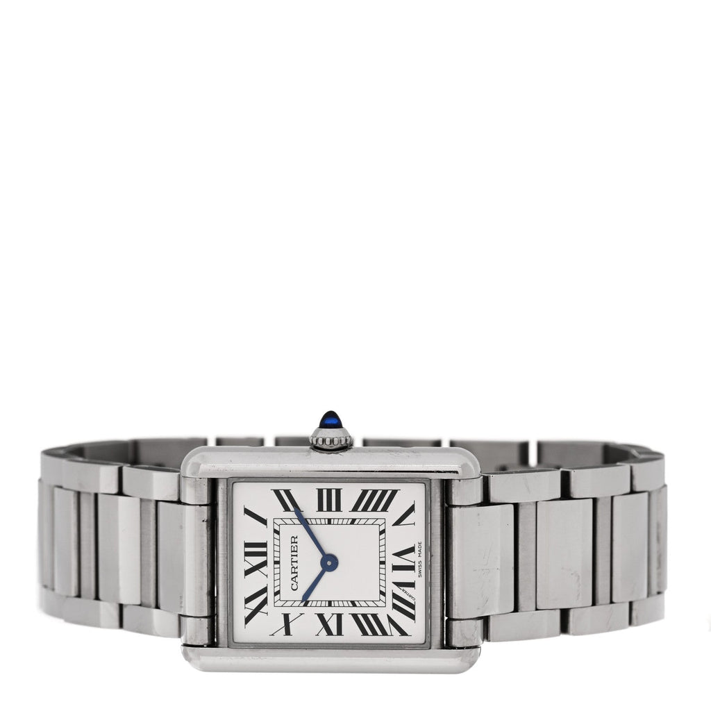 Stainless Steel 25mm Must de Cartier Tank Quartz Watch