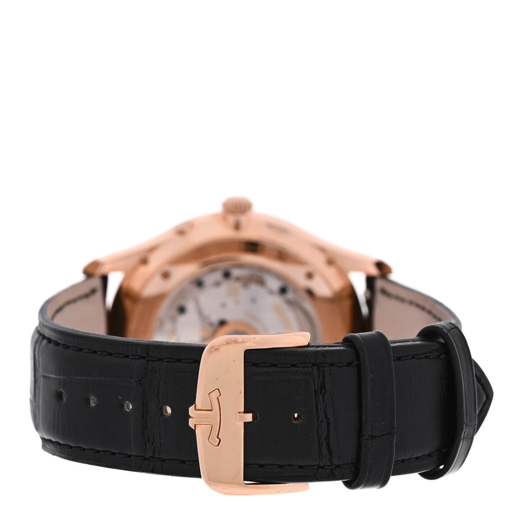 18K Rose Gold Alligator 39mm Master Ultra Thin Moon Automatic Watch Q1362511