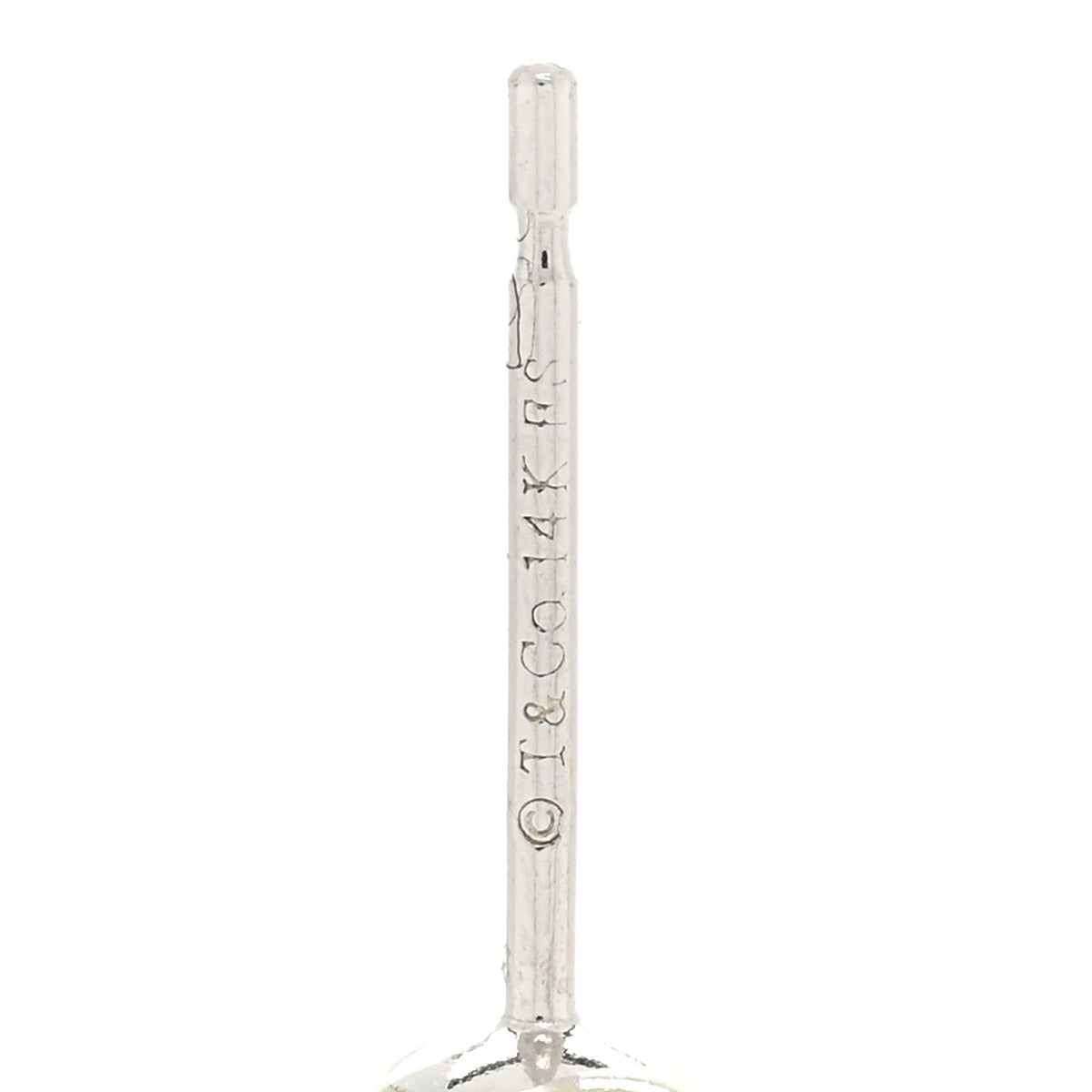 14K White Gold 10mm Dolomite Ball Earrings