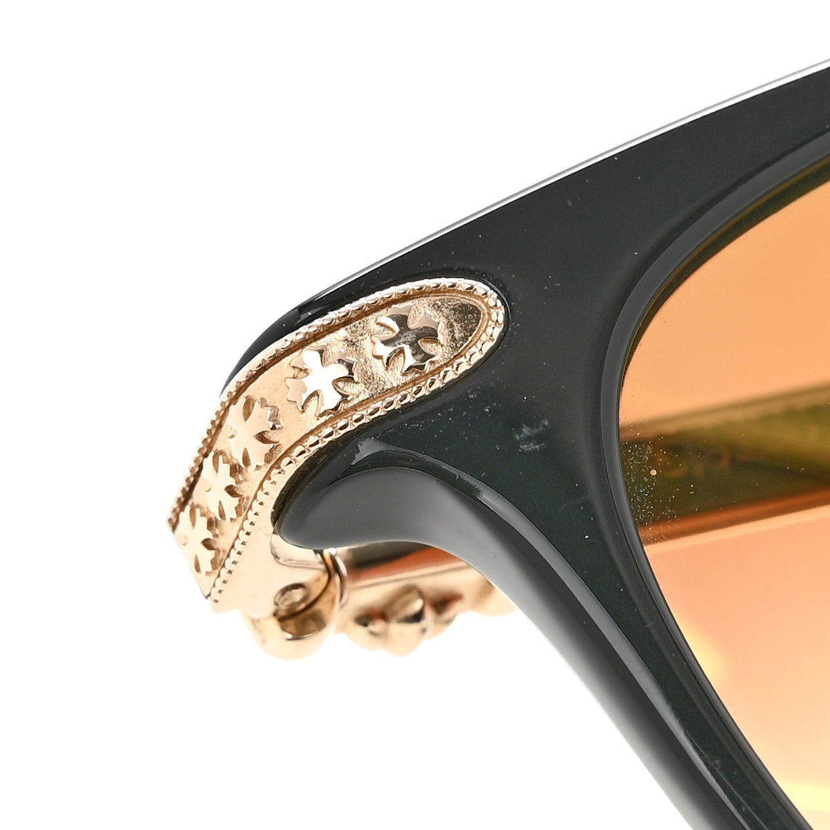 14K Acetate Giss Sunglasses Black