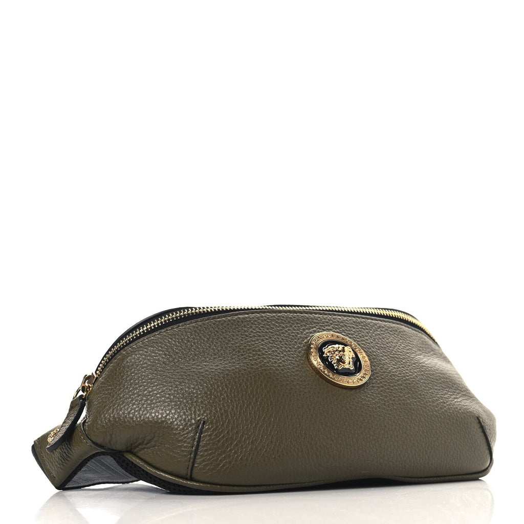 Grained Calfskin Vanitas Medea Belt Bag Khaki