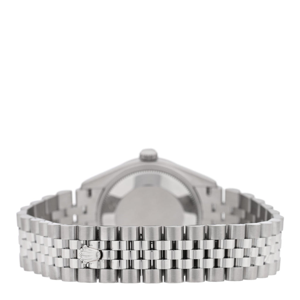 Stainless Steel 18K White Gold Diamond 31mm Oyster Perpetual Datejust Watch Azzurro Blue Floral 278274