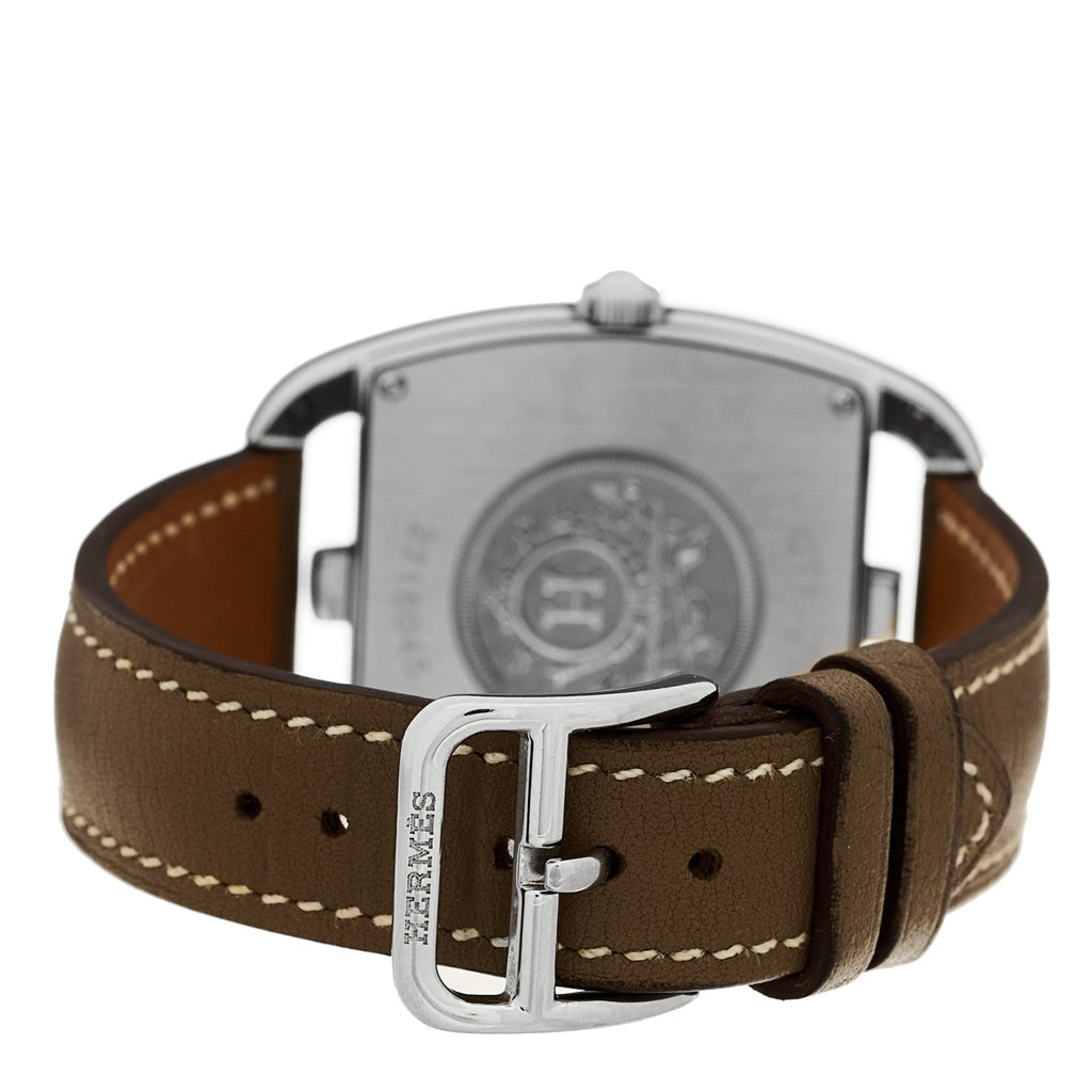 Stainless Steel Swift 33mm Cape Cod Tonneau Quartz Watch Etoupe