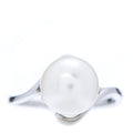 14K White Gold Akoya Pearl 9.5mm Ring 53 6.5