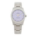 Stainless Steel 34mm Oyster Perpetual Watch Lavender 124200