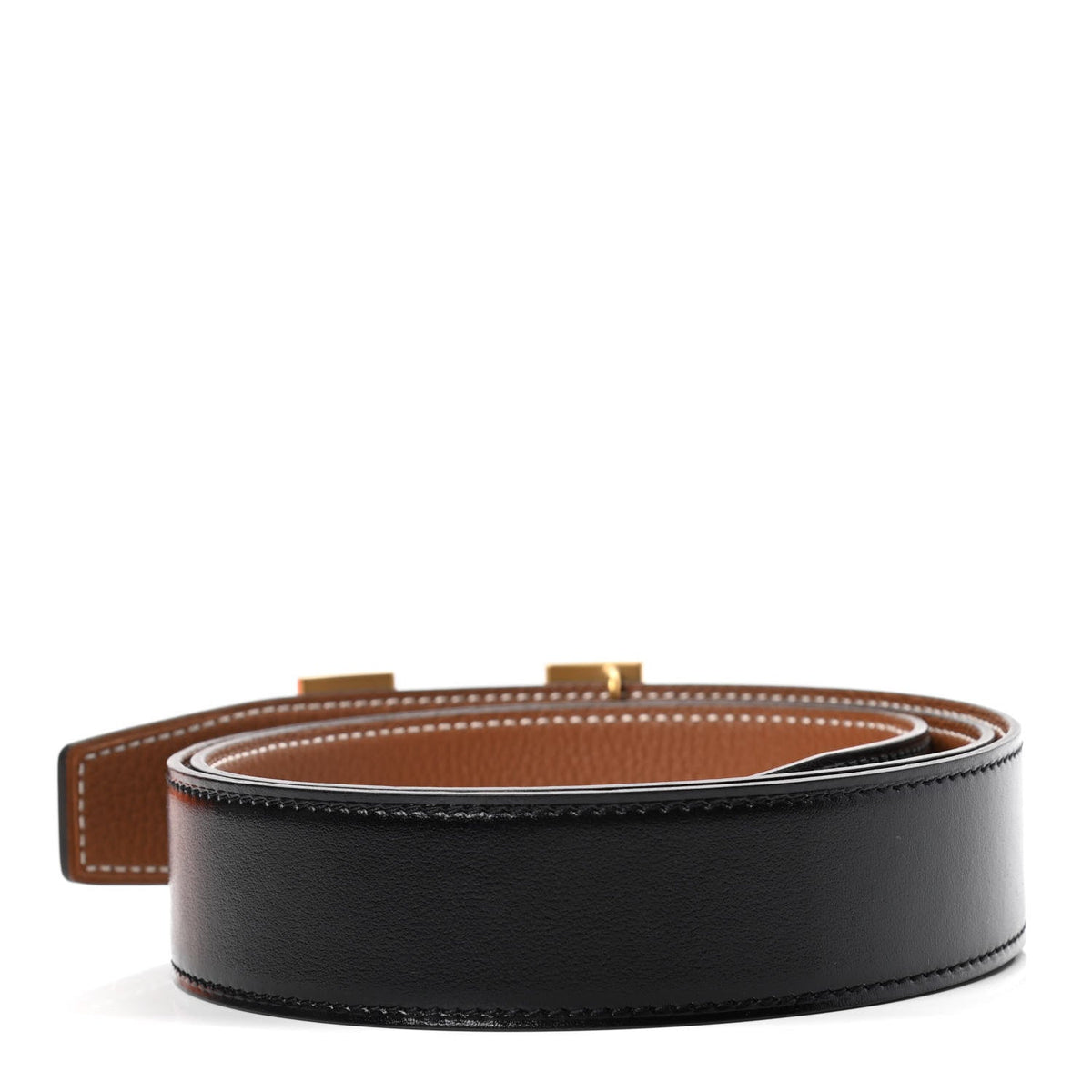 135 Togo 32mm Martelee H Belt 85 Black Gold