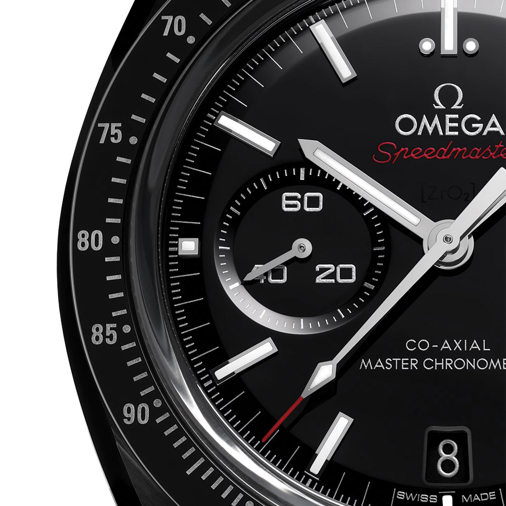Speedmaster Dark Side of the Moon Black Ceramic 44.25mm - Black on Fabric Strap
