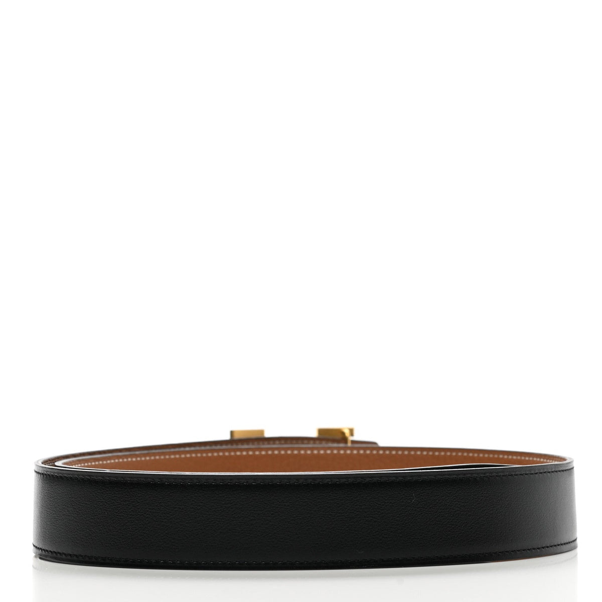 135 Togo 32mm Martelee H Belt 85 Black Gold
