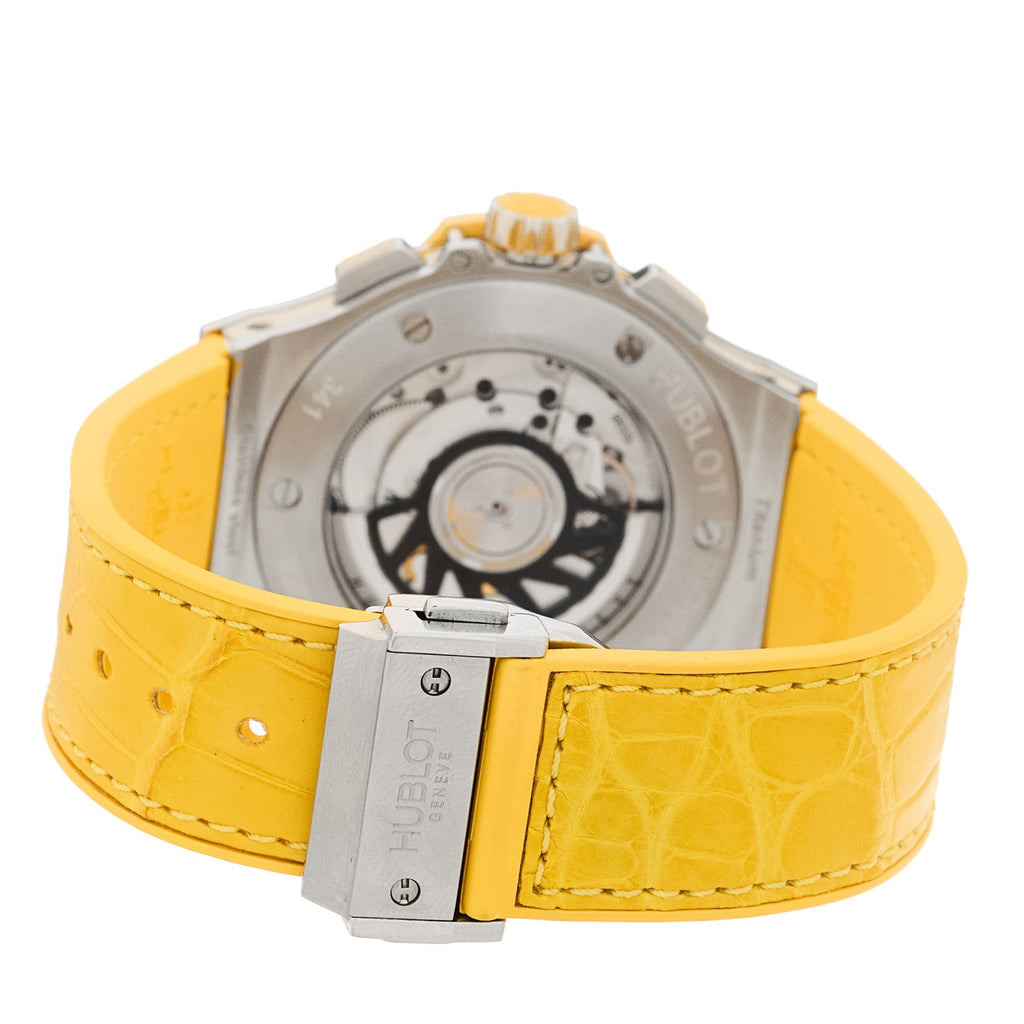 Stainless Steel Alligator Yellow Sapphire  41mm Big Bang Tutti Frutti Automatic Watch 341.SY.6010.LR.1911