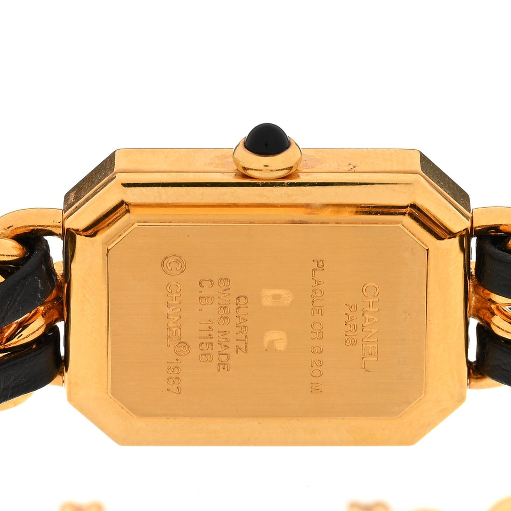 Stainless Steel Lambskin 20mm Chain Premiere Quartz Watch Gold M