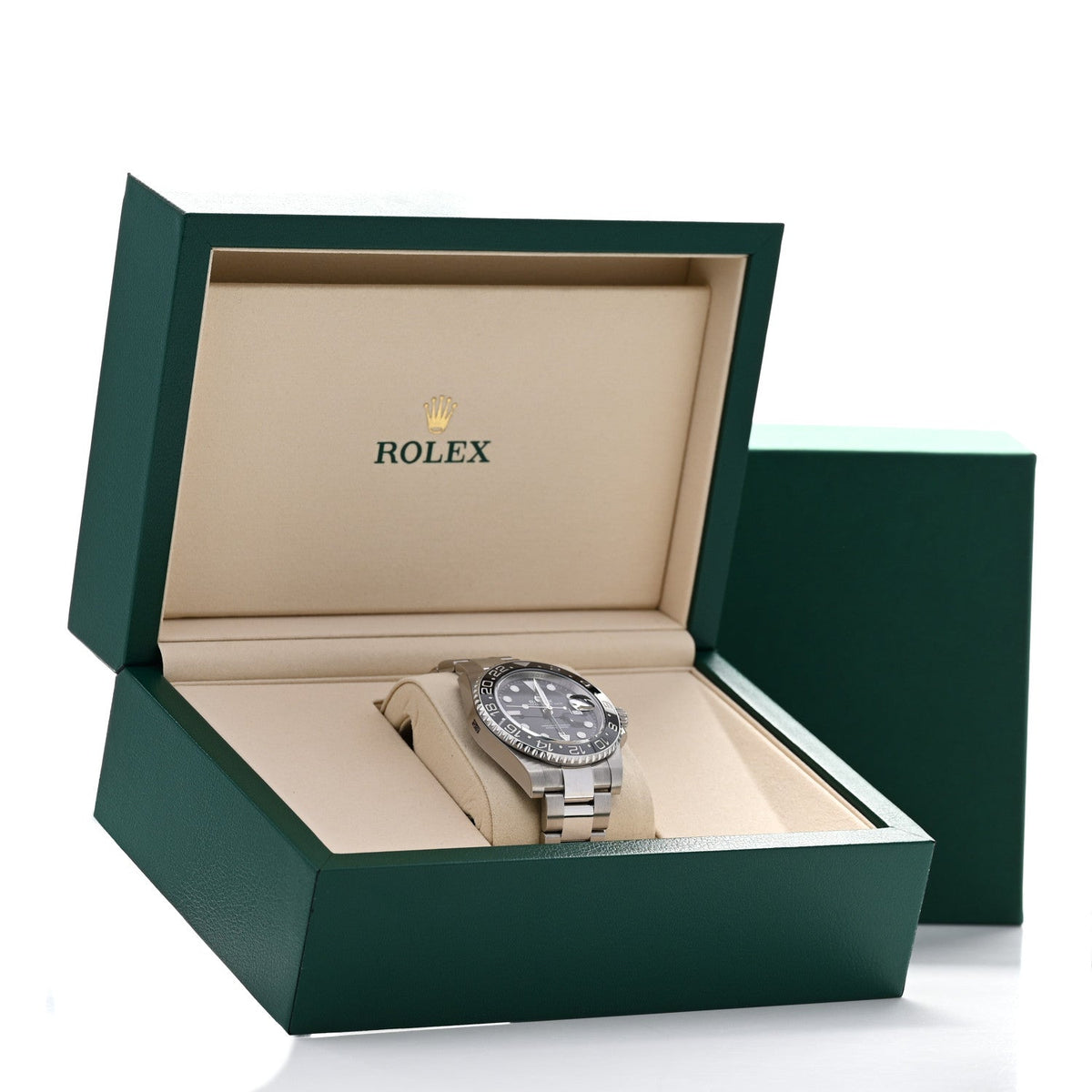 Stainless Steel 40mm Oyster Perpetual Date GMT Master II Bruce Wayne Watch Black 126710GRNR
