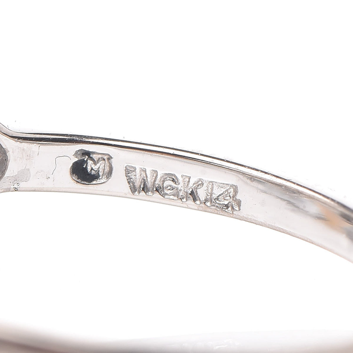14K White Gold Diamond Akoya Pearl 8-8.5mm Ring 53 6.25