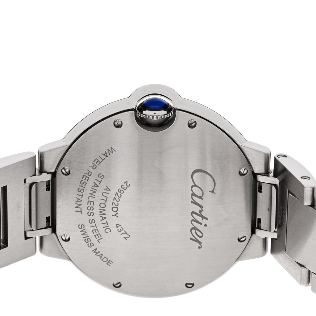 Stainless Steel Diamond Bezel 36mm Ballon Bleu De Cartier Automatic Watch