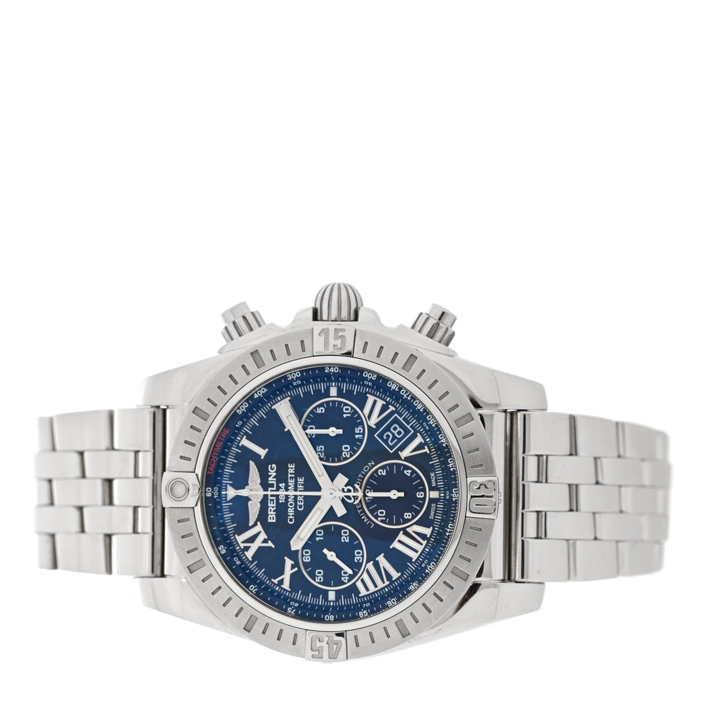 Stainless Steel 44mm Chronomat Airborne Automatic Watch Black AB0115