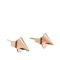 14K Rose Gold Thorn Stud Earrings