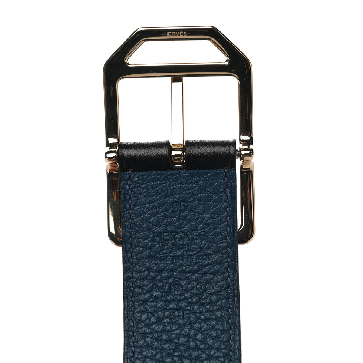 135 Togo 32mm Paddock Belt 95 Black Blue de Prusse