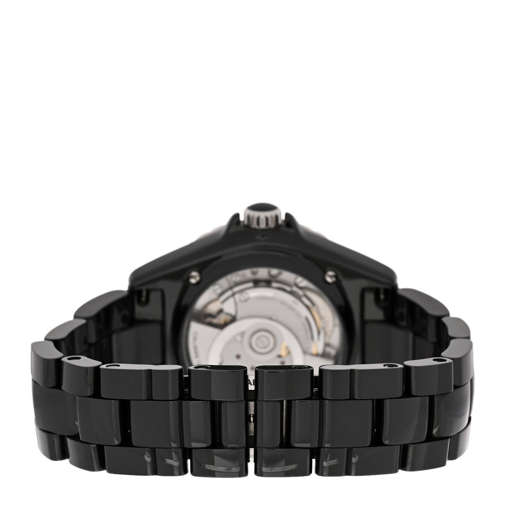 Stainless Steel Ceramic 38mm J12 Phantom Automatic Watch Black