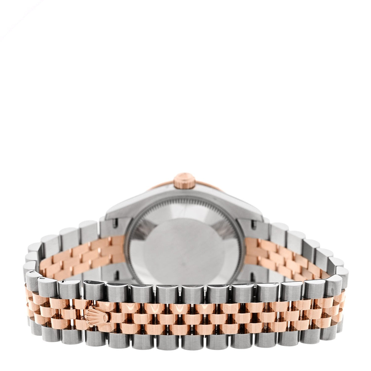 Stainless Steel 18K Everose Gold Diamond 31mm Oyster Perpetual Datejust Watch Black Roman 278341RBR