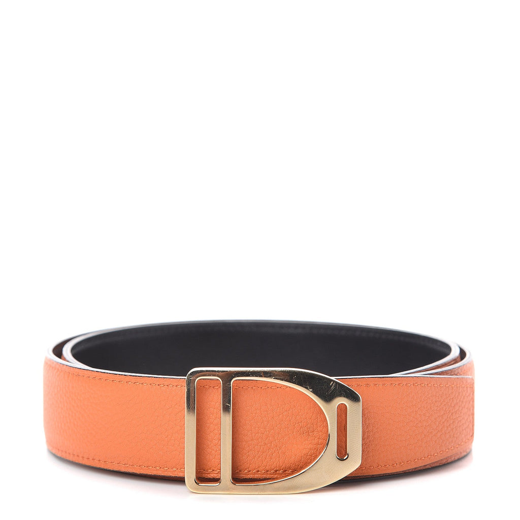 135 Togo 32mm Stirrup Belt 80 Black Orange