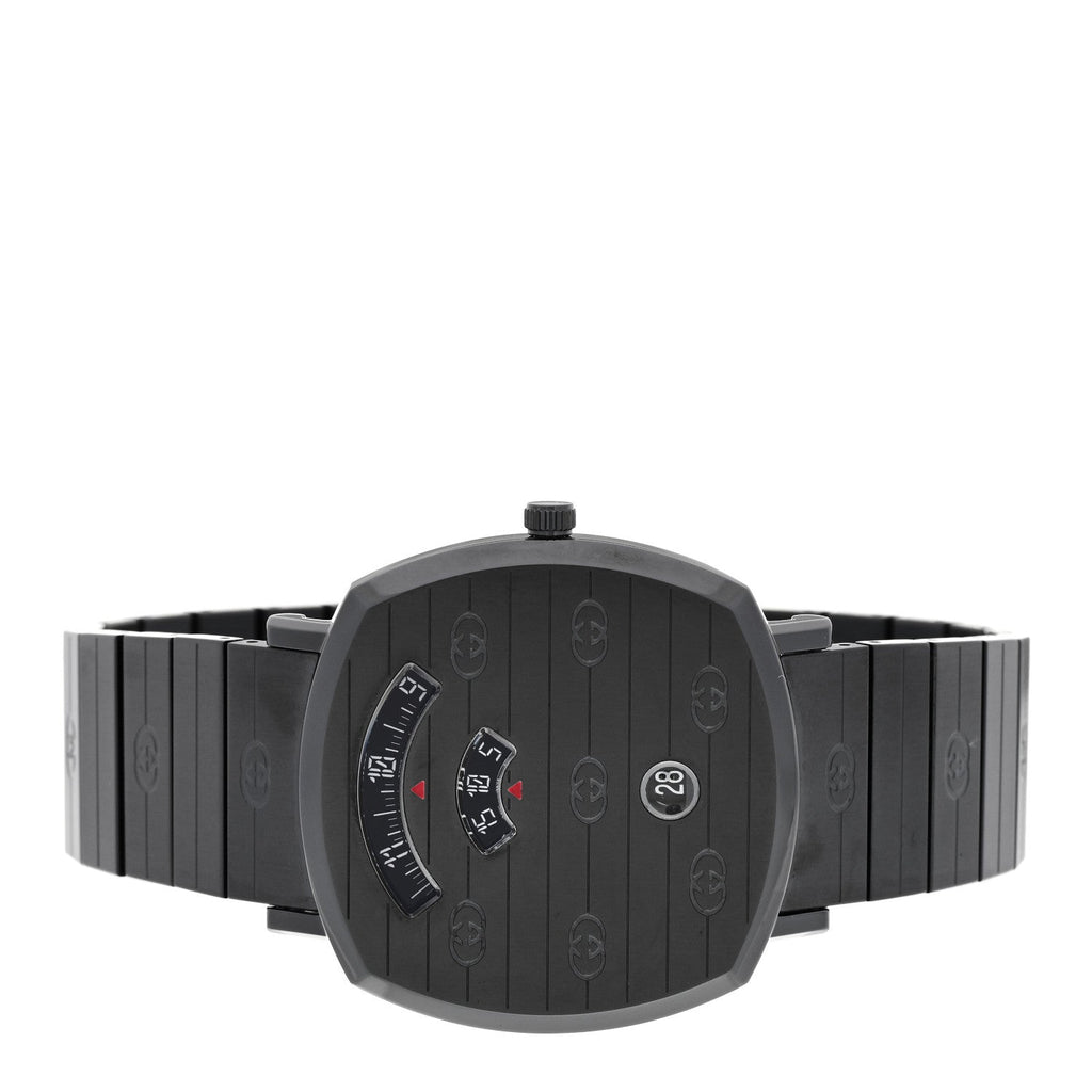 PVD Stainless Steel 38mm Grip Quartz Watch Black