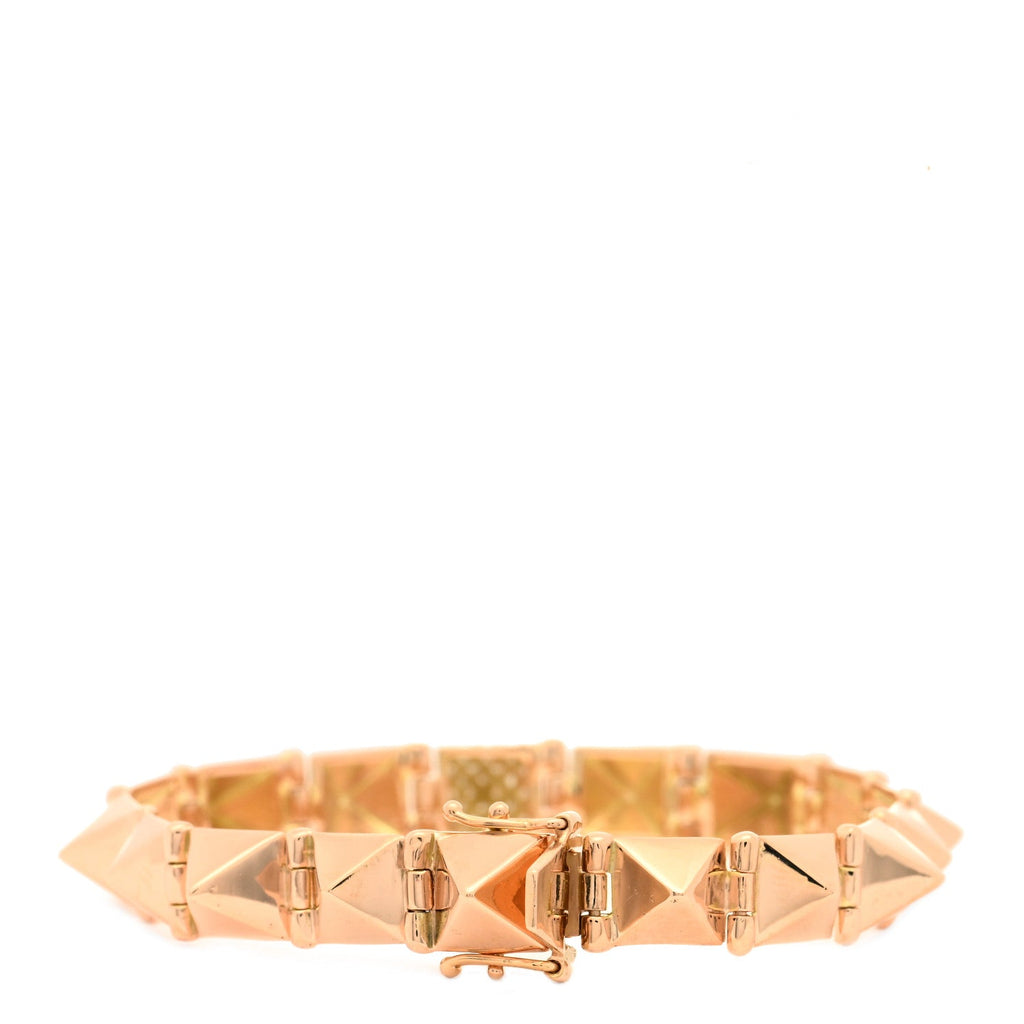 14K Rose Gold Diamond Medium Spike Bracelet