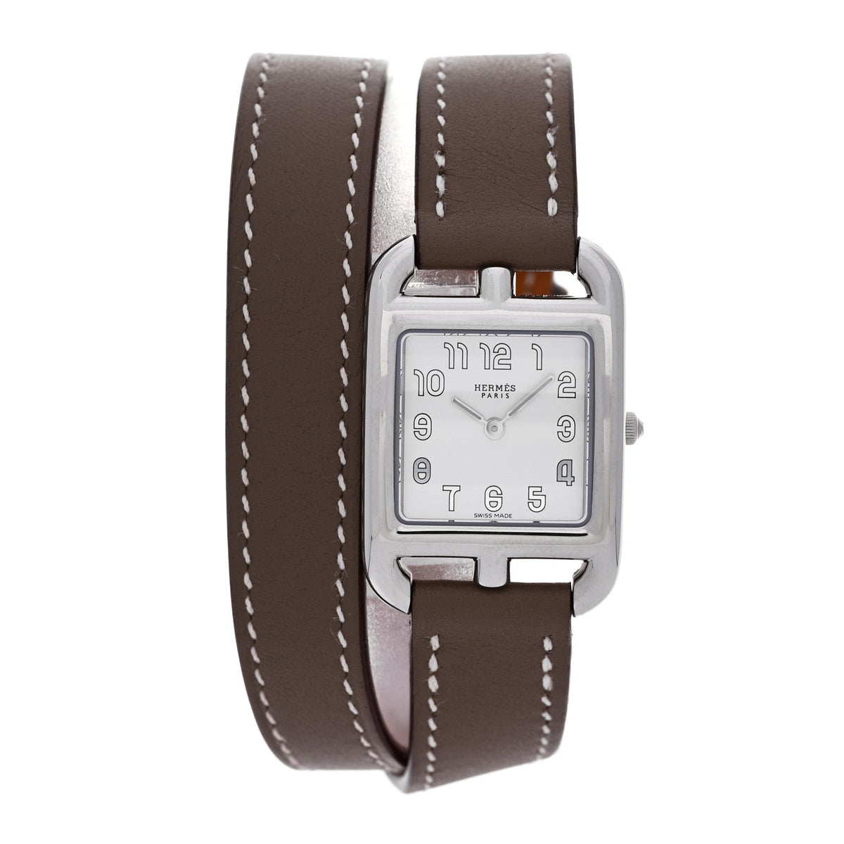 Stainless Steel Swift 23mm Cape Cod Double Tour Quartz Watch Etoupe