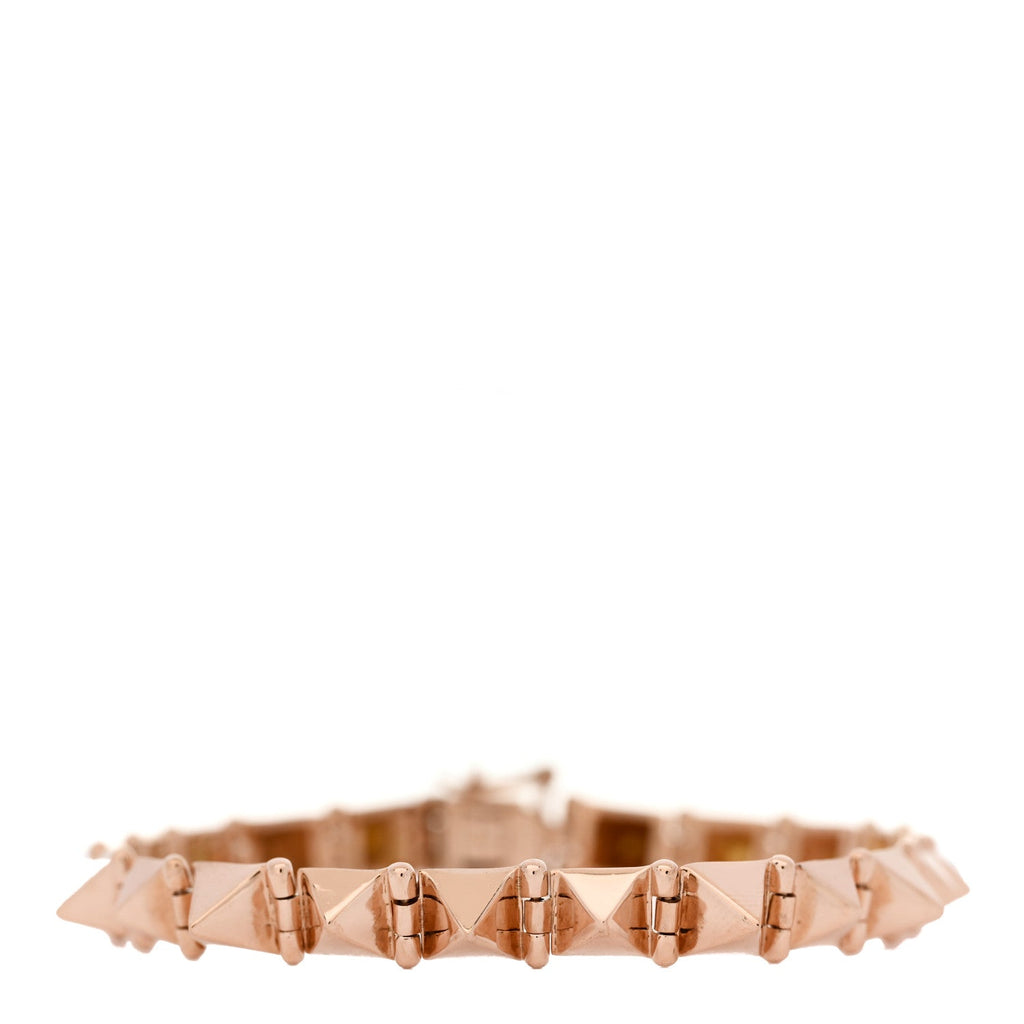 14K Rose Gold Spike Bracelet