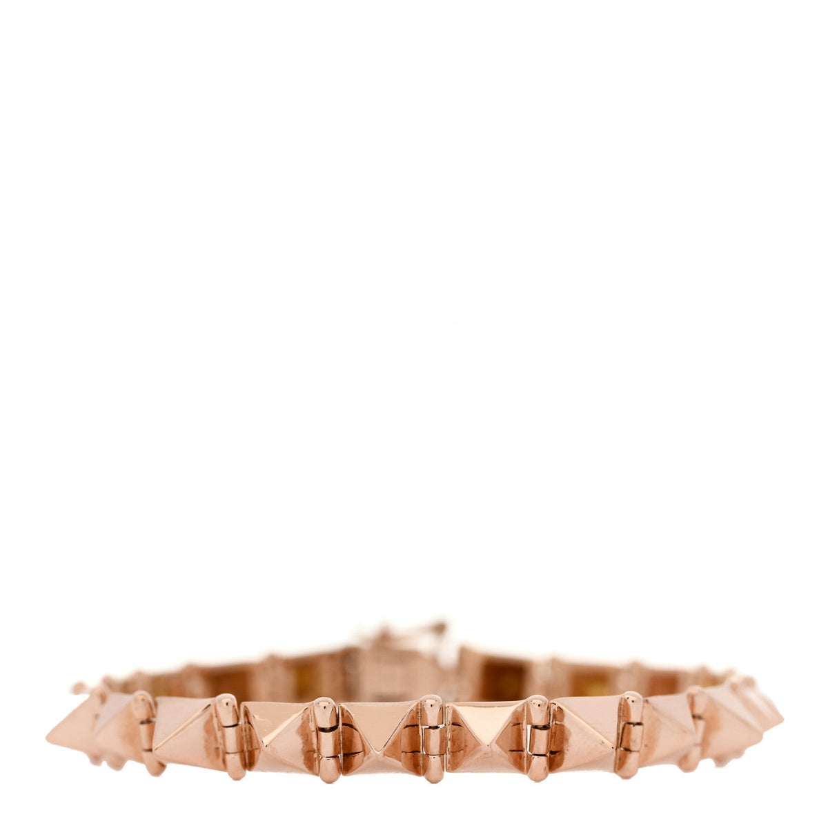 14K Rose Gold Spike Bracelet