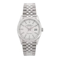 Stainless Steel 36mm Oyster Perpetual Datejust Watch Silver 126200