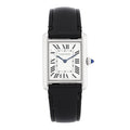 Stainless Steel Calfskin 25mm Must de Cartier SolarBeat Tank Quartz Watch