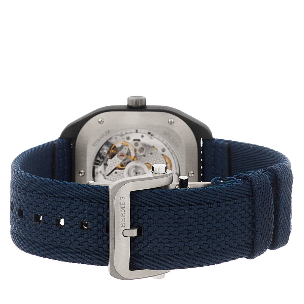 DLC Coated Titanium Nylon 39mm H08 Automatic Watch Bleu Marine