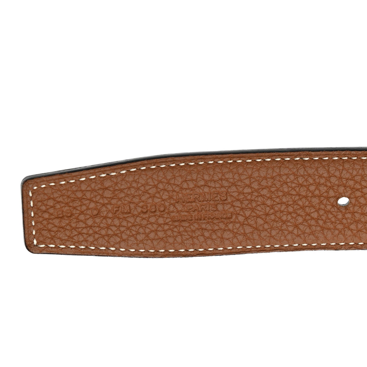 135 Togo 32mm Martelee H Belt 85 Black Gold