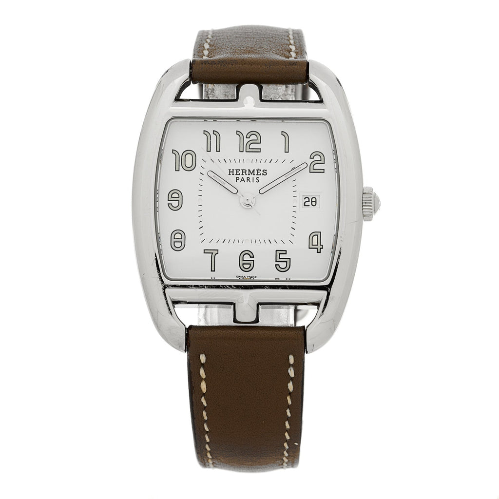 Stainless Steel Swift 33mm Cape Cod Tonneau Quartz Watch Etoupe