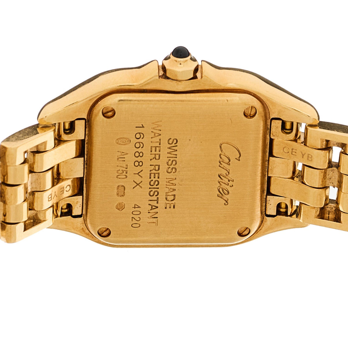 18K Yellow Gold 22mm Panthere Double Loop Quartz Watch
