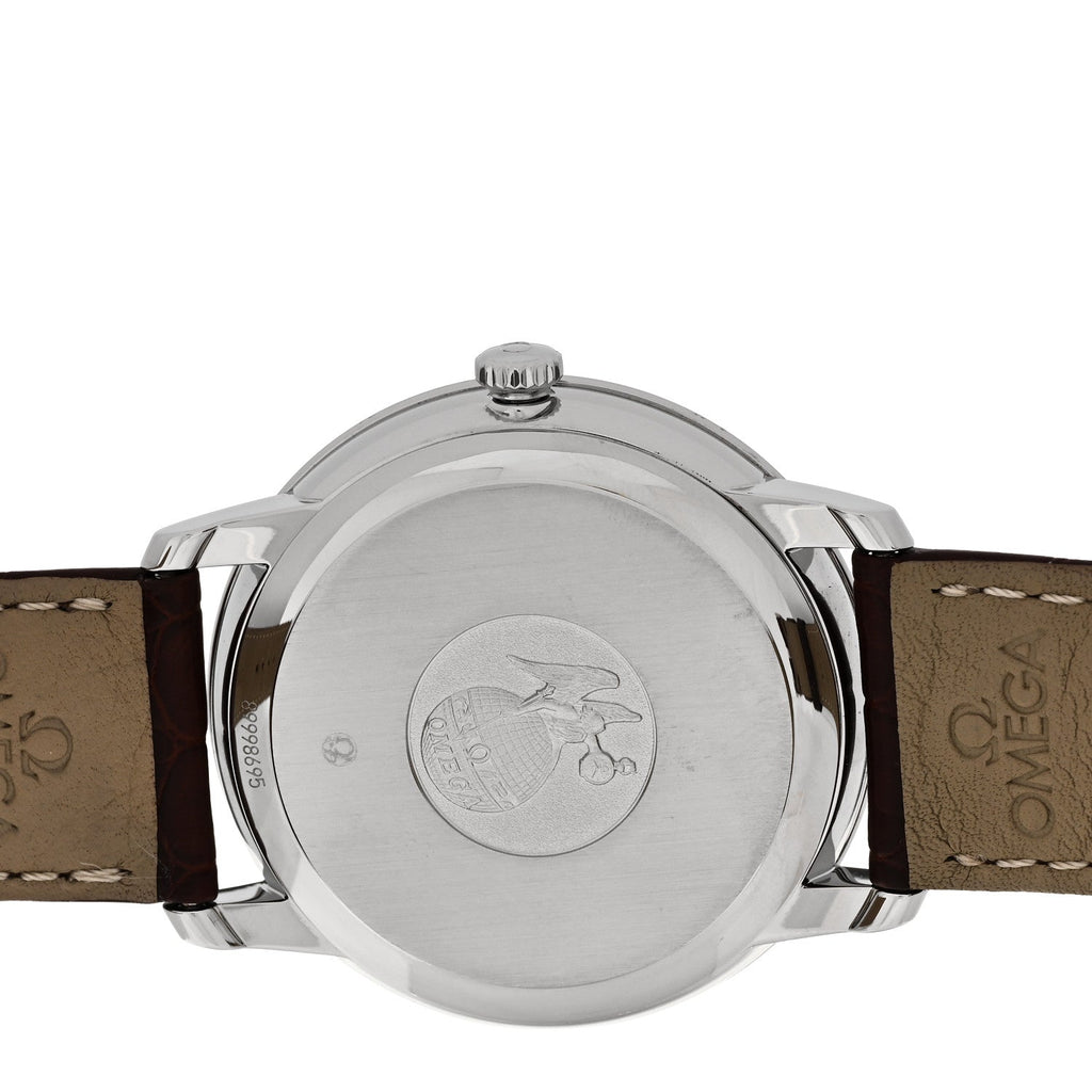 Stainless Steel Alligator 39.5mm De Ville Prestige Automatic Watch Silver 424.13.40.20.02.002 Silver