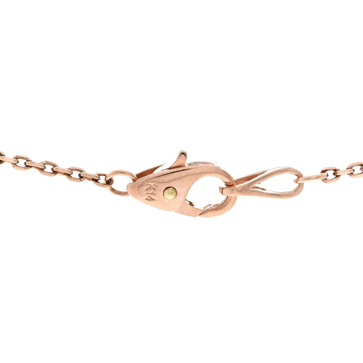 14K Rose Gold Diamond .75ctw Station Necklace