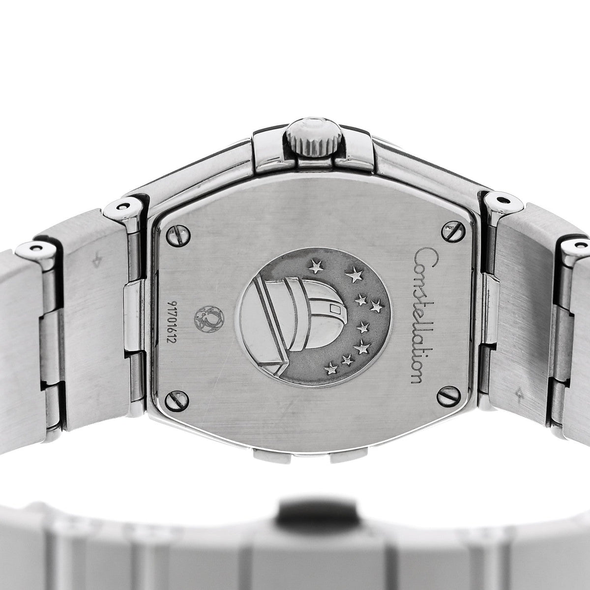 Stainless Steel Diamond Bezel 24mm Constellation Quartz Watch Blue 123.15.24.60.03.001