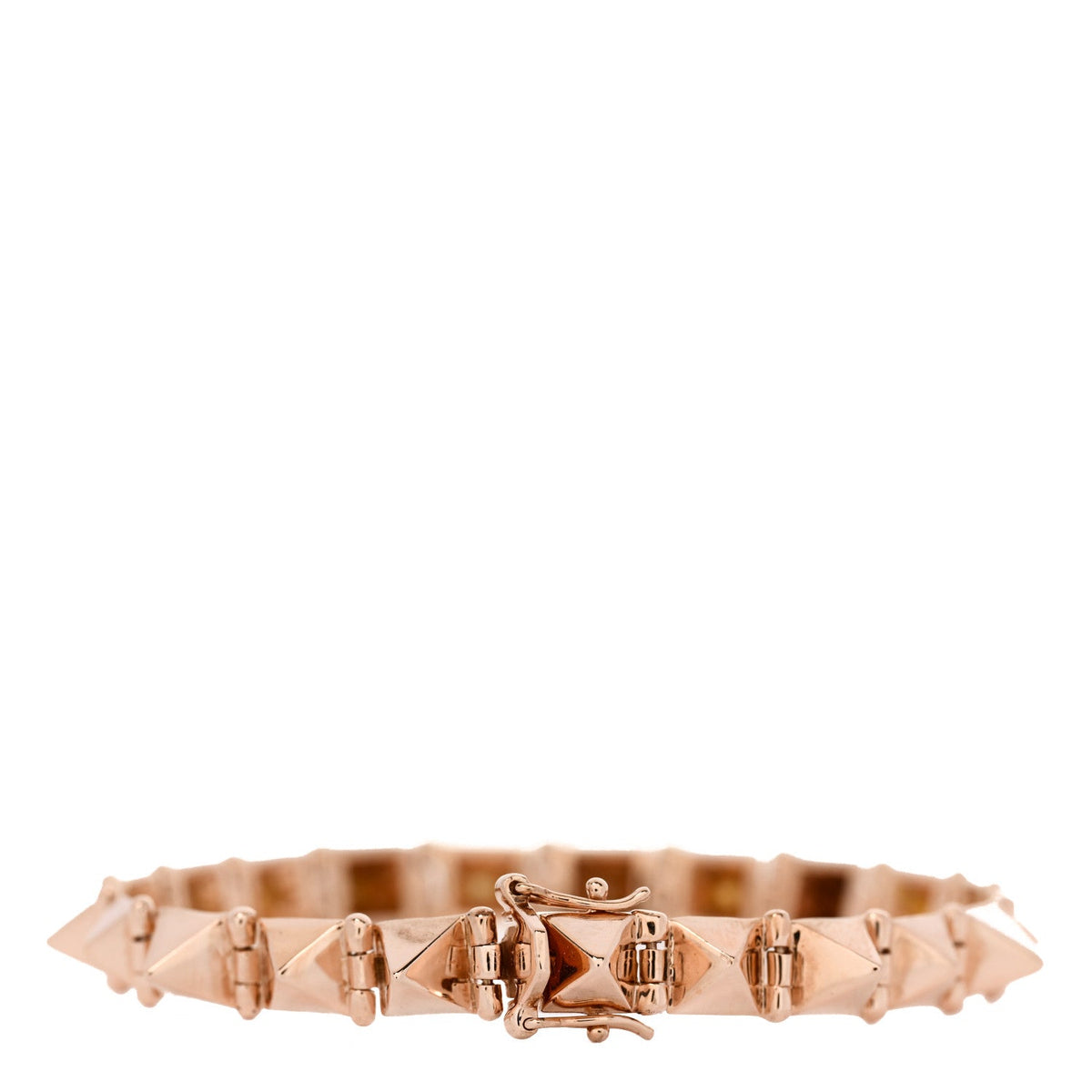 14K Rose Gold Spike Bracelet
