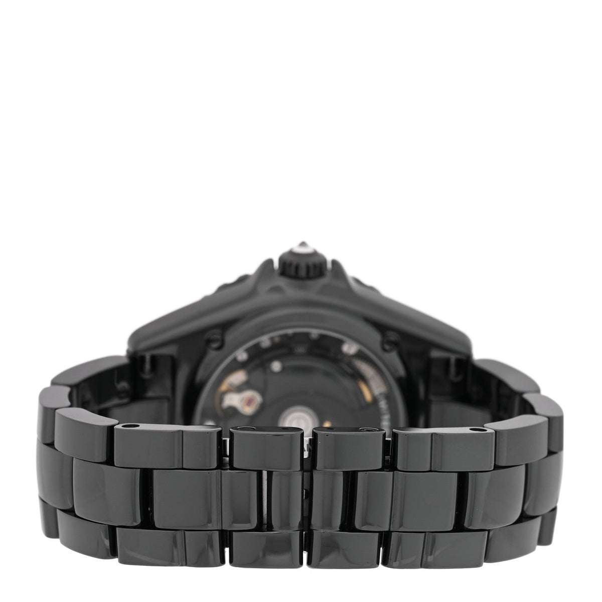 Stainless Steel Ceramic Diamond 38mm J12 Limited Edition Automatic Watch Black