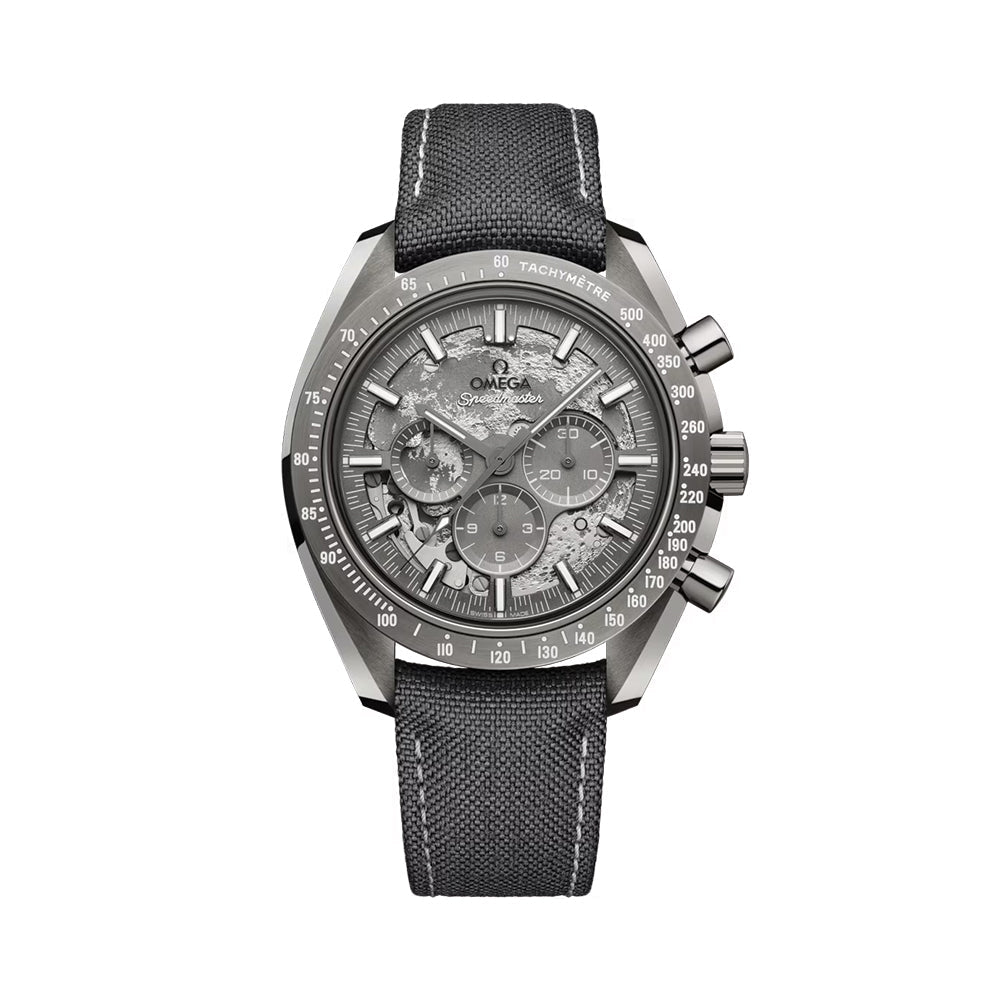 Speedmaster Grey Side of the Moon Grey Ceramic 44.25mm - Grey on Fabric Strap